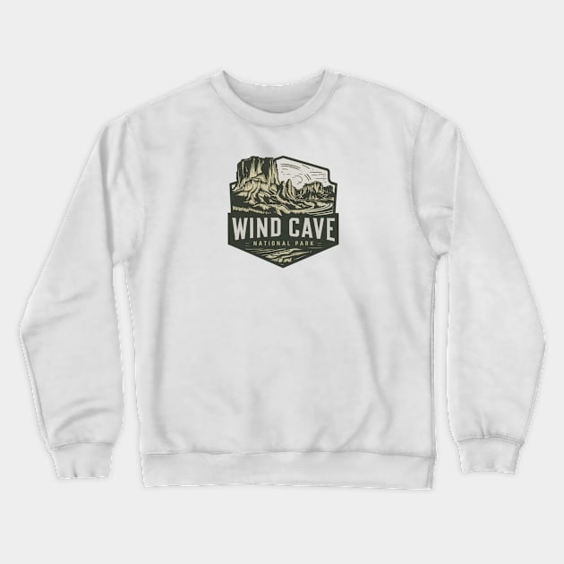 Wind Cave National Park Crewneck Sweatshirt by Perspektiva